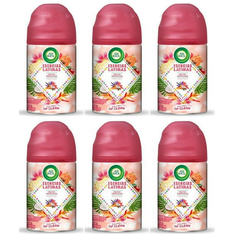 Air Wick Pure Freshmatic 6 Refills Automatic Spray, Tropical Fruit,  Air  Freshener, Essential Oil, Odor Neutralization, 5.89 Ounce 