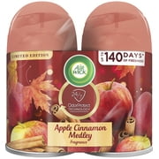 Air Wick Pure Freshmatic Automatic Spray Refill, 2ct (2x5.89oz), Apple Cinnamon Medley, Air Freshener, Fall Scent, Fall decor, Autosprays
