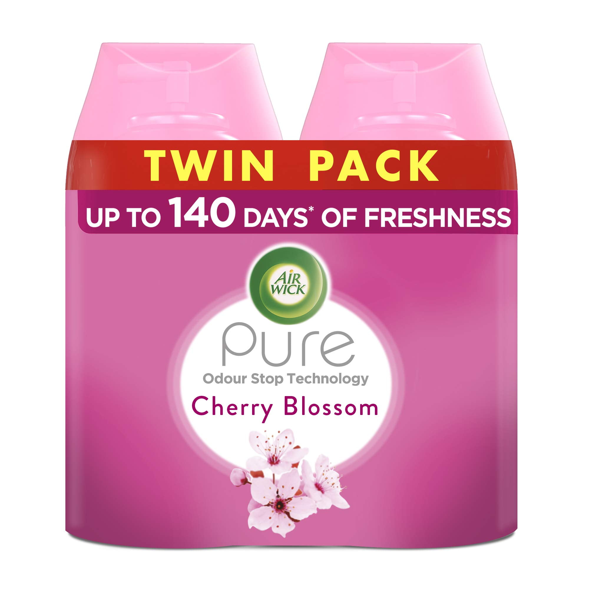 Air Wick Pure Freshmatic Max Twin Refill Cherry Blossom Air Freshener, 2 x 250 ml Refills