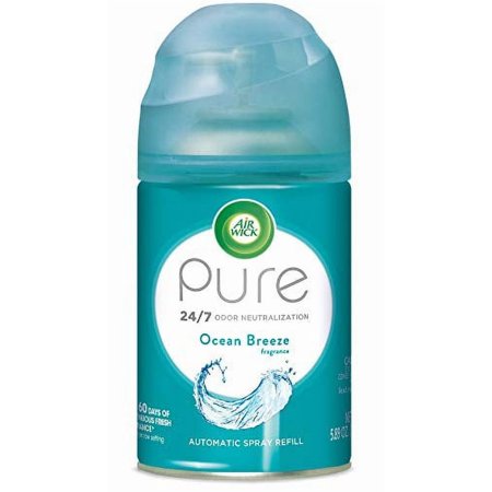 Air Wick Pure Freshmatic Refill Automatic Spray, Ocean Breeze, Air Freshener, 5.8 oz, 2 Pack