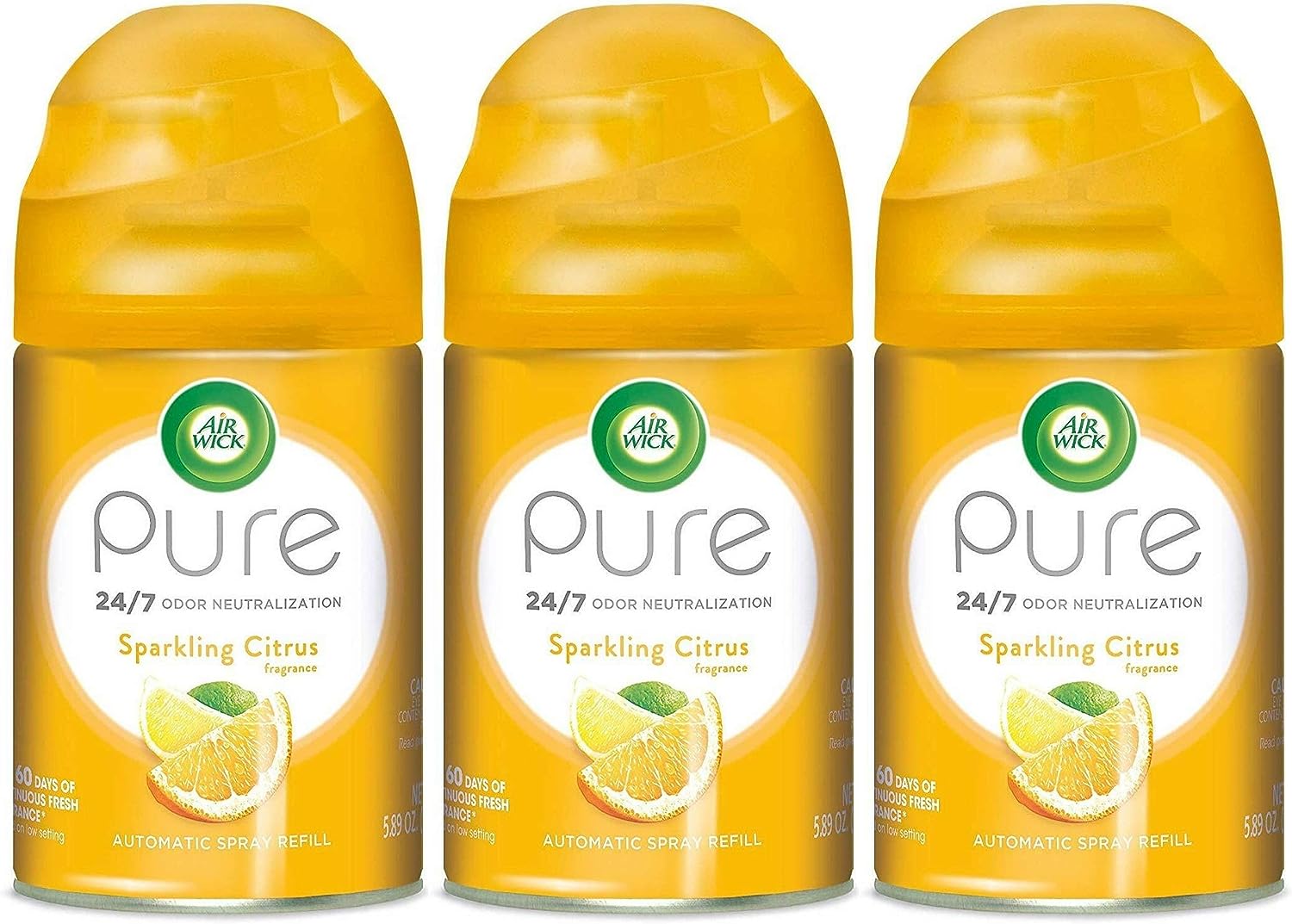 Air Wick Pure Freshmatic Ultra Automatic Refill Bombs Sparkling Lemon