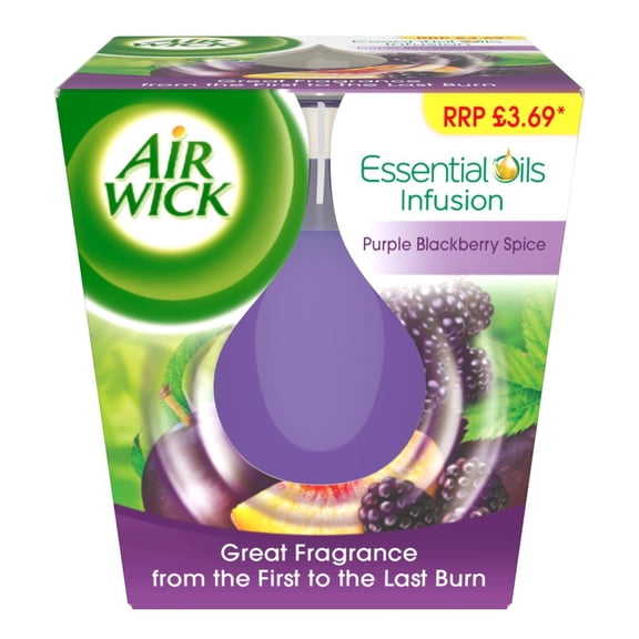 Air Wick Purple Blackberry Spice Candle 105g (pack of 6)