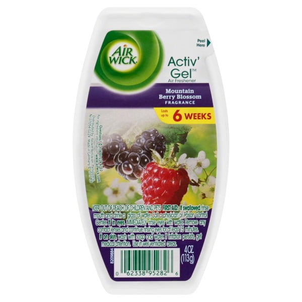 Air Wick Room Air Freshener Activ' Gel, Mountain Berry Blossom, 4.0 oz.