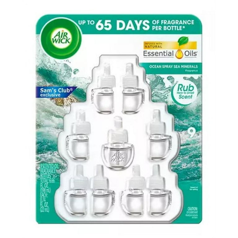 Air Wick Scented Oil Air Freshener Refills 9 ct. Ocean Spray