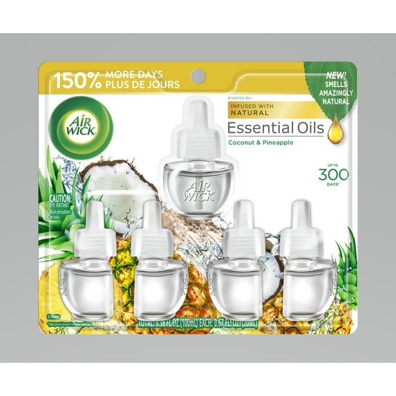 Air Wick Scented Oil Coconut & Pineapple 5CT Refill