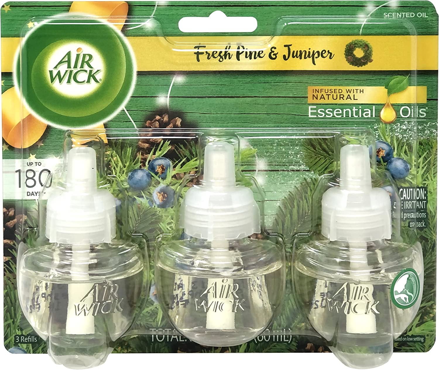 Air Wick Scented Oil Plug Ins, Fresh Pine and Juniper, Essential Oils ...