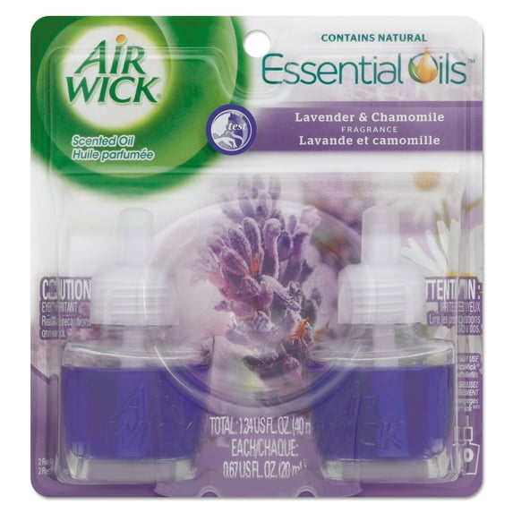 Air Wick Scented Oil Refill Lavender & Chamomile 0.67oz 2/Pack 78473CT
