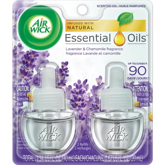 Air Wick Scented Oil Refill, Lavender & Chamomile, 0.67oz, Air Freshener