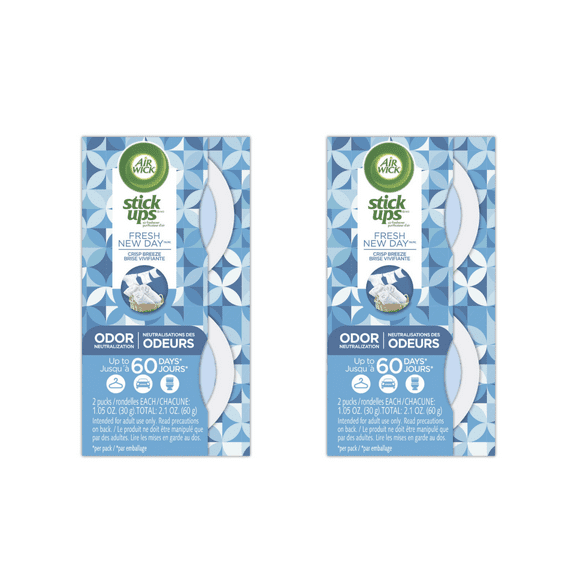 Air Wick Stick Ups Air Freshener – 2 Pack Discs (2×1.05 oz) Fresh New Day Scent