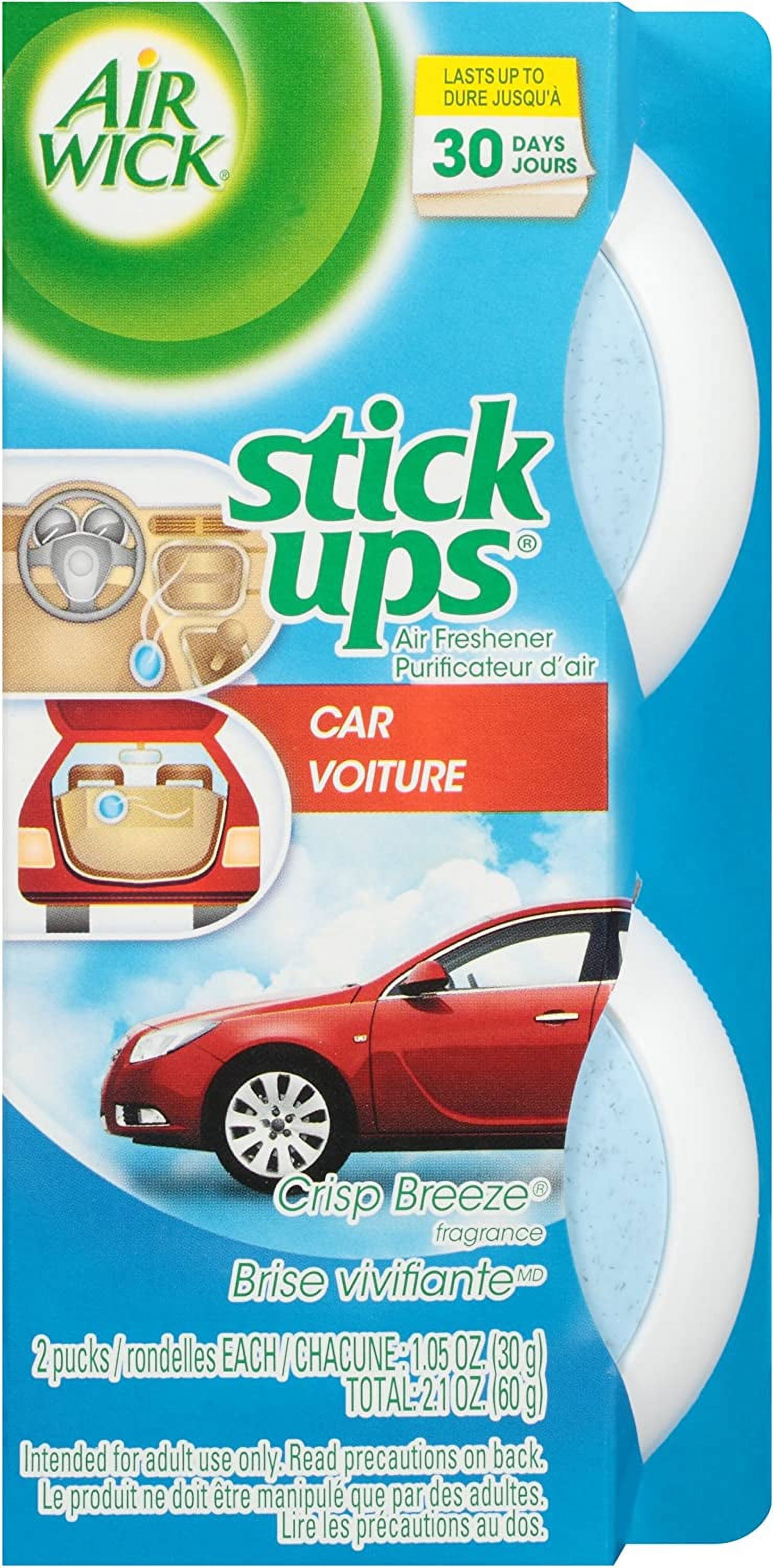 Air Wick Stick Ups Air Freshener, Crisp Breeze Scent, 2 Count