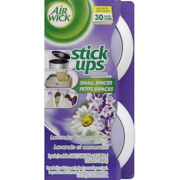 Air Wick Stick Ups, Odor Neutralizer, Air Freshener, 2.1 oz, Lavender and Chamomile (2ct) (Pack of 1)