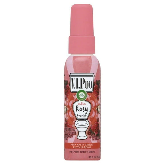 Air Wick V.I.P. Pre-Poop Toilet Spray | Rosy Starlet Scent | Contains Essential Oils | Travel Size Air Freshener | Up to 100 uses - 1.85 Ounce (Pack of 2)