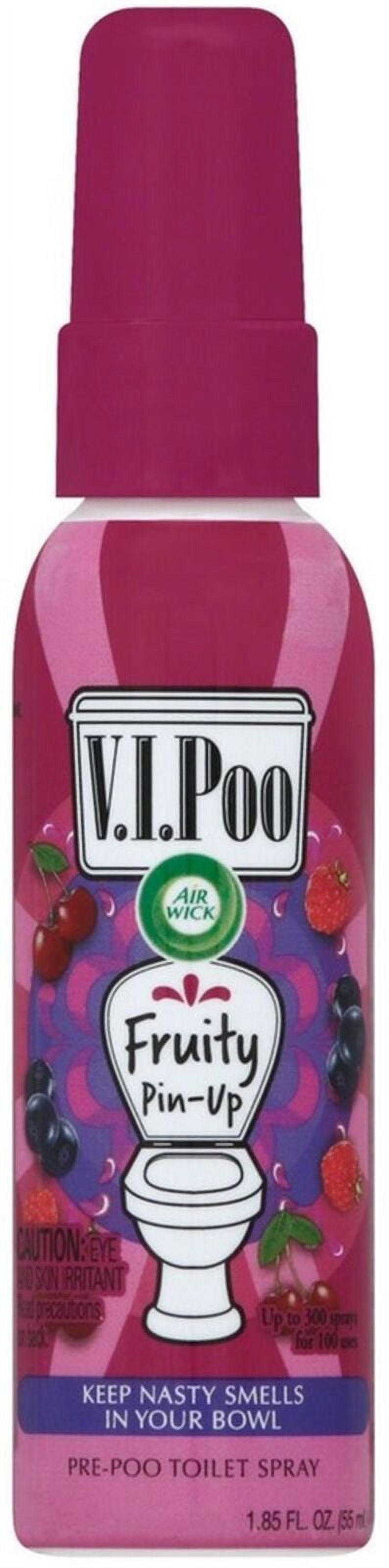 4 Pack - Air Wick V.I.Poo Toilet Perfume Fruity Pin-Up 1.85 oz