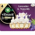 thumbnail image 1 of Air Wick Vibrant Plug In Scented Oil Refill, Infused with Essential Oils, Plug In Air Fresheners for Home, Lavender & Waterlily, 4 ct, 1 of 1