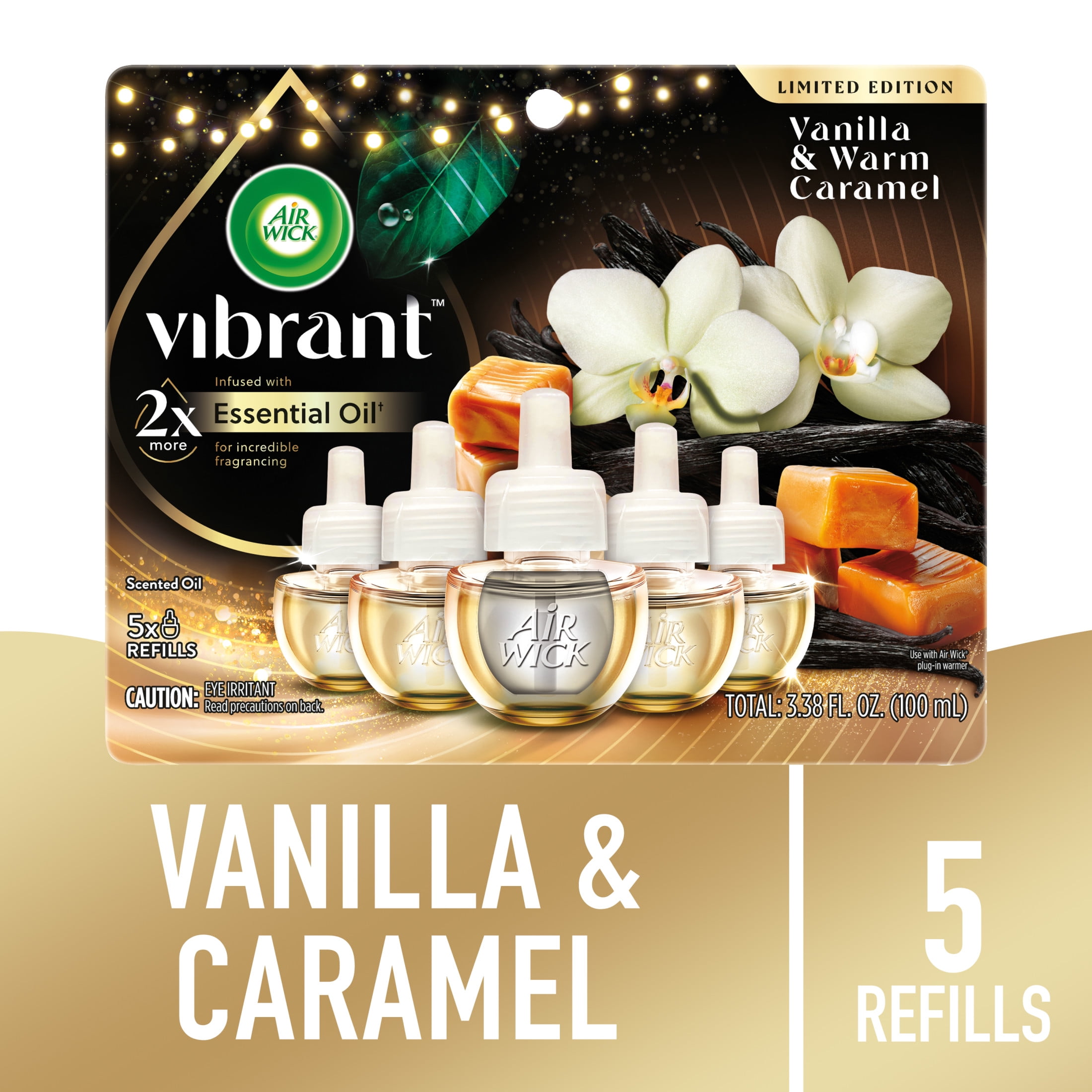 Vanilla & Warm Caramel Scented Oil Refill Pack