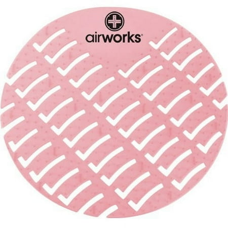 Air Works Urinal Screen,Round,Red,Strawberry,PK60 AWUS004