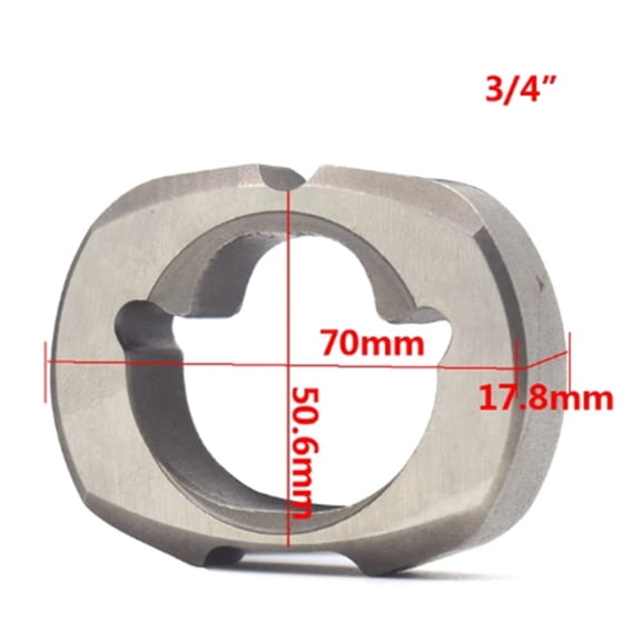 Air Wrench Striking Block for Vehicle Accident Hammer 3/4 Inch Metal Accessory Part Suitable for Automotive Repair and