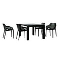 thumbnail image 1 of Air XL Extension Dining Set 5 Piece Black, 1 of 7