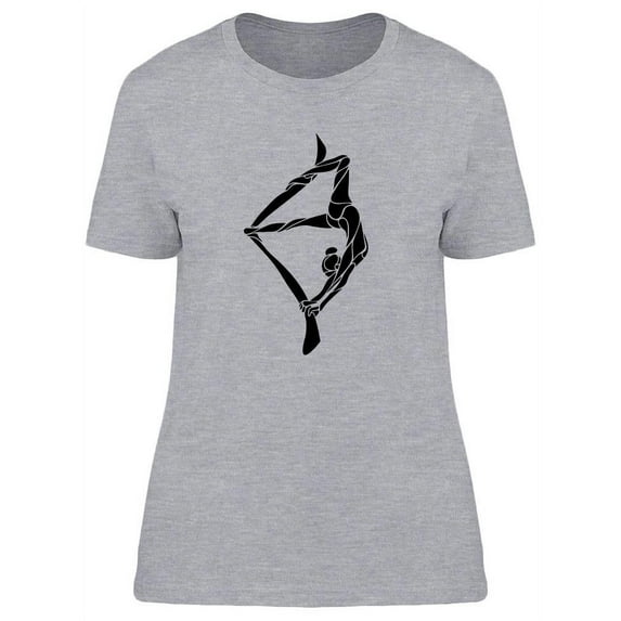 Air Yoga Pose T-Shirt Women -Image by Shutterstock, Female Small