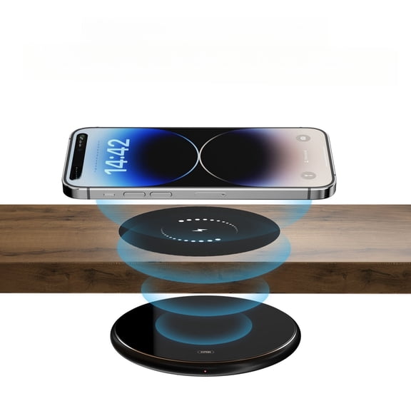 Air-based Wireless Charger, 10W Qi-Certified Charging Pad with Computer Numerical Control Technology Compatible with iPhone 15 14 13 12 Series, for Samsung Galaxy Series