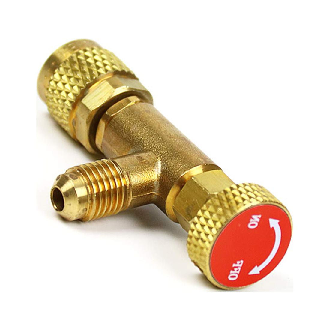 Air conditioning Refrigerant Valve Adapter, 1/4" SAE Male to 5/16" SAE