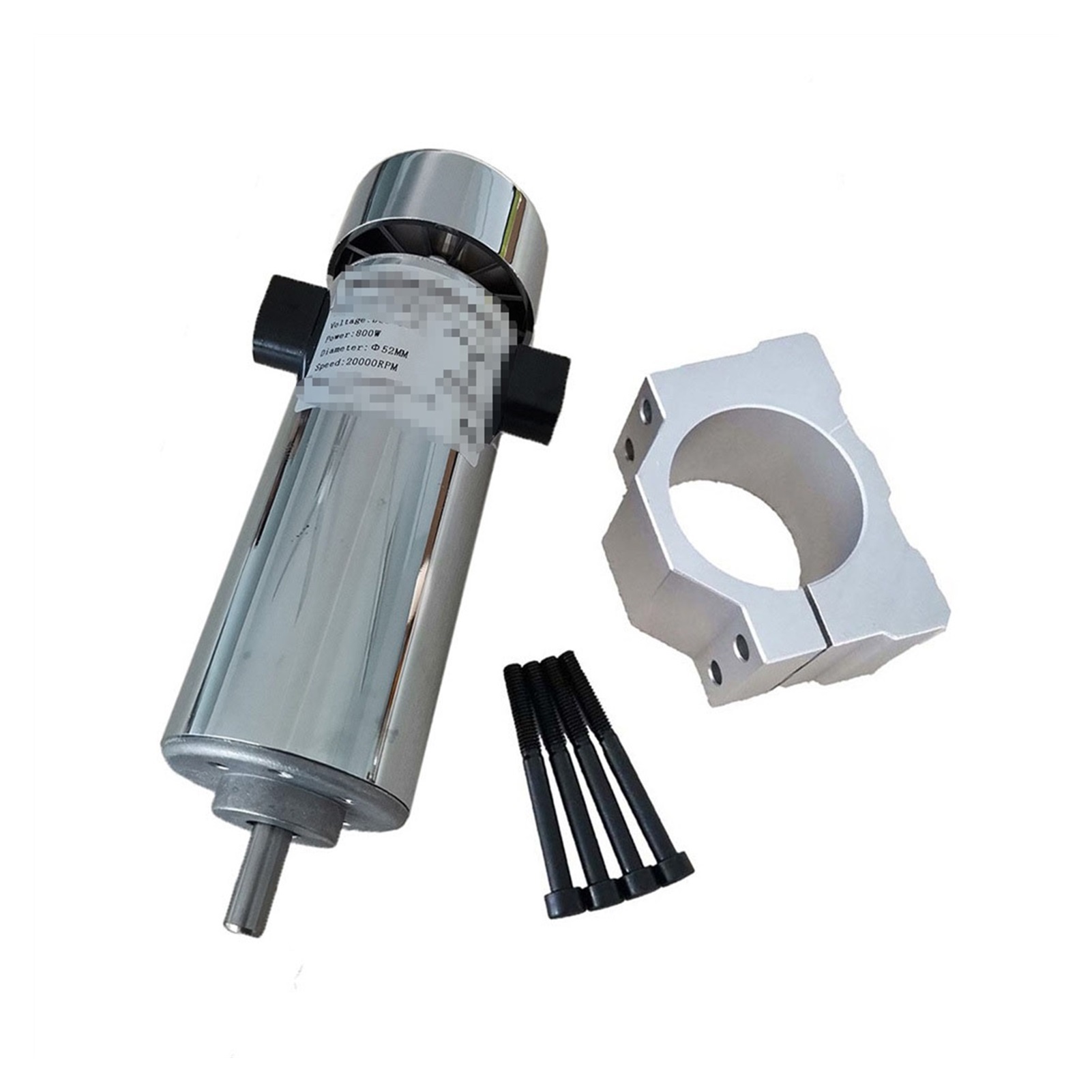Air cooled 0.8kw DC110V 20000RPM CNC spindleMotor Kit / chuck 800W ...