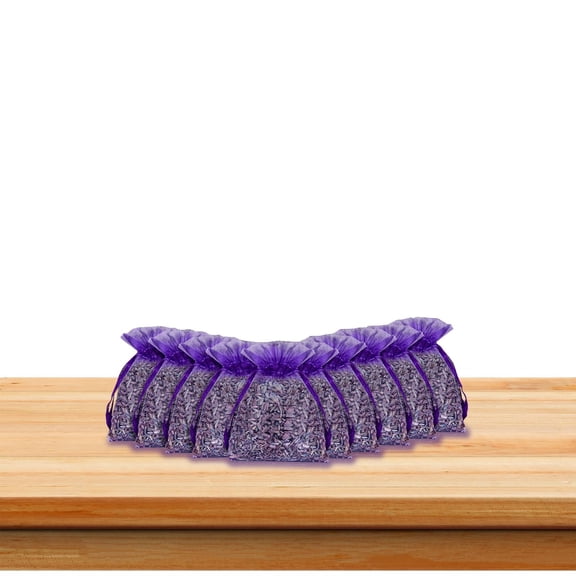 Air deodorizer Odor Eliminator, Lavender Sachet Bags, 4X6 in, Purple Mesh Bags, Closet Odor Eliminator, Vehicle Use, 10 Pc