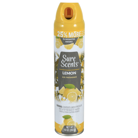 Air fresheners - Lemon Aerosol Air Freshener for home, 10-oz. Can - 3 Pack