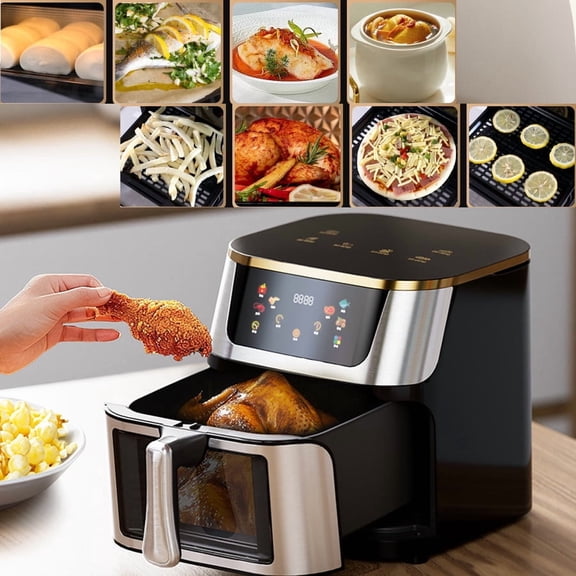 Air fryer, with perspective air fryer, air fryer, grill, replay, dehydrate, grill, steam