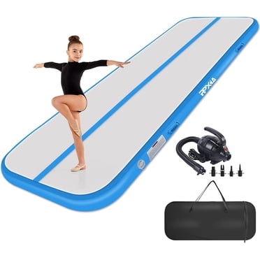 Milazul Inflatable Tumbling Mat - 10ft To 20ft, 4in Thick, With Electric Pump | For Gymnastics, Cheer, Home, Beach, Water