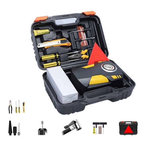 Air pump set,Compressor Battery Nozzles 12v Car Air Led Car Pump Set Battery Powered 3 Nozzles Powered Tire 12v Car Air Pump Inflator Portable Pump With Ball 12v Air Compressor Set Set Ball