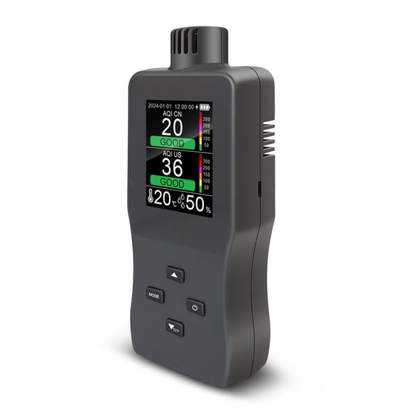 Air quality tester,Air Quality With Screen Precision Indoor Air Quality Tester Air Screen Air Tester Qisuo Grey
