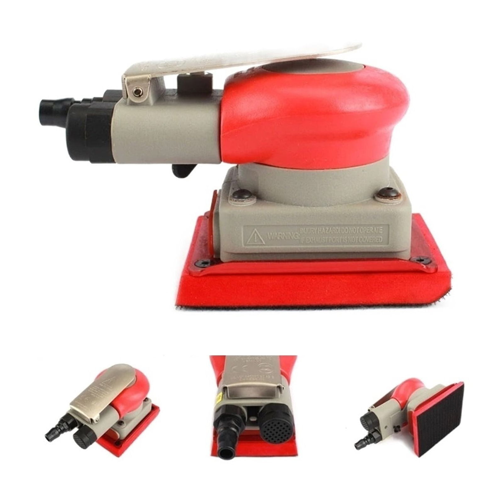 Air sander Pneumatic Square Palm Air Sander Handheld Polishing Machine Random Orbital Polisher Machine Grinder Professiona ,Widely Use