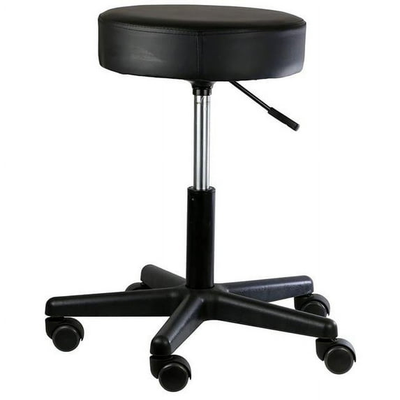 Air stool without back, black