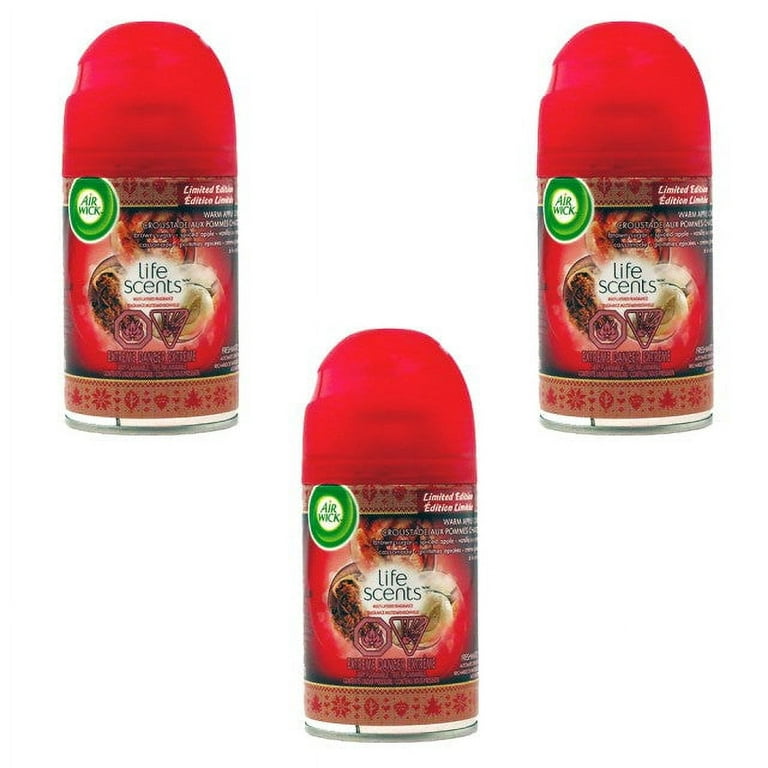 Air Wick Life Scents Warm Apple Crisp, Spray Refill 175gr (Pack of 3)