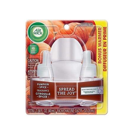 Air wick scented Oil Kit 1+2 Pumpkin Spice (Scents May Vary)