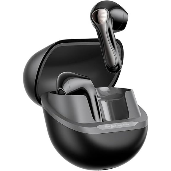 Air5 Lite Wireless Earbuds with Hi Res Audio, Bluetooth 5.4 Semi in Ear Earphones, 13mm Drivers, LDAC Codec, ENC Noise Cancelling Headphones for Calls, Stereo Sound, 30 Hrs Fast Charge