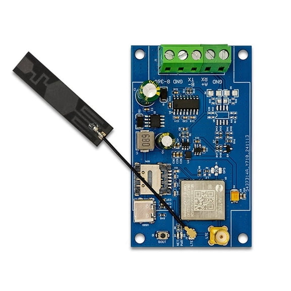 Air780E 4G to RS232 Module 4G to RS232 Data Transmission Module Supports AT Firmware and LUATOS Development,1 * Air780E 4G to RS232 data transmission module,Blue