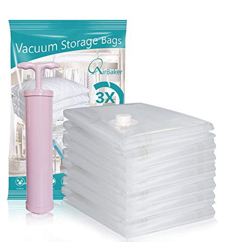 10-piece Vacuum Storage Bags Set - Space-saving Airtight Sacks For Clothing  And Blankets - Travel Bag Pack In 4 Sizes With Pump By Home-complete :  Target