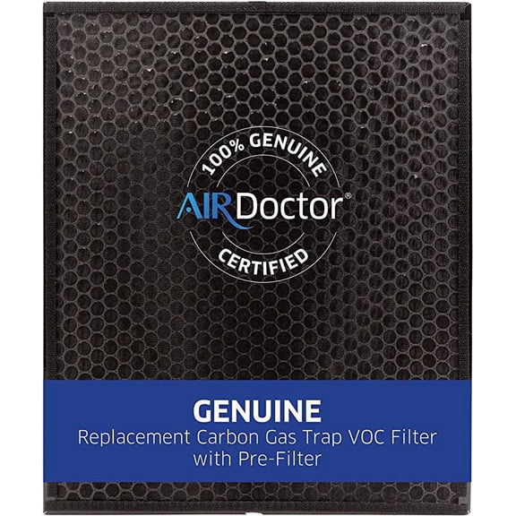 AirDoctor 2000 Genuine Carbon VOC Replacement Filter with Pre-Filter, 11.5x11.5x1 in., MERV 14, 1-Pack