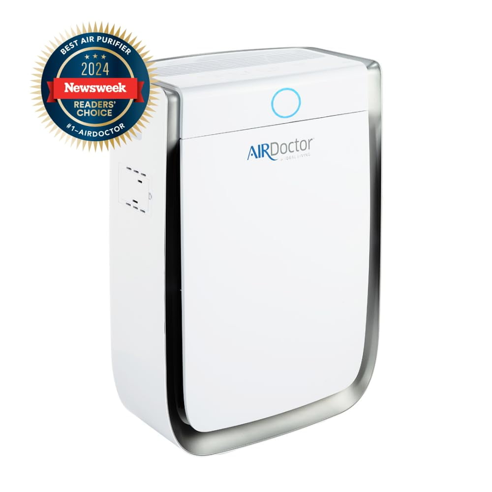 AirDoctor White HEPA Filter Ionic Air Purifier for Large Rooms