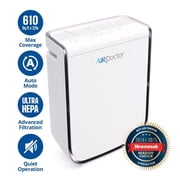 Airdoctor AD2000 Air Purifier for Small Rooms, Covers 305 Square Feet, 13.85x6.6x18.72 in., White, 1-Pack
