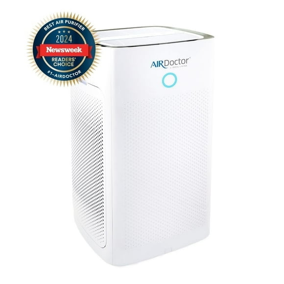 AirDoctor AD5000/AD5500 4-in-1 Air Purifier for Extra Large Room, HEPA Filter, White