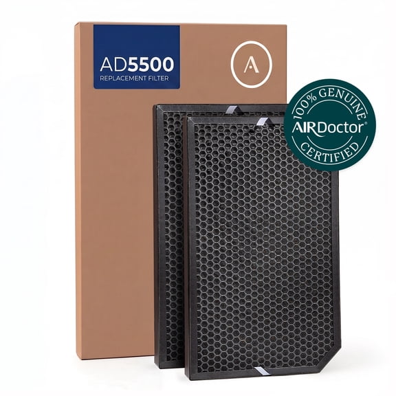 AirDoctor AD5000 Genuine Replacement Carbon Gas Trap VOC Filter, 2-Pack