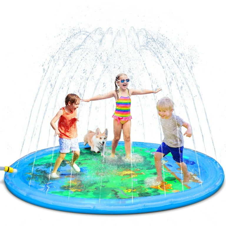 AirExpect Splash Pad Dog Sprinkler Pool for Kids 68