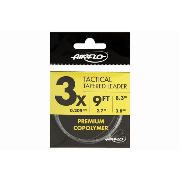 AirFlo Tactical Mono Tapered Leader 9' #3X