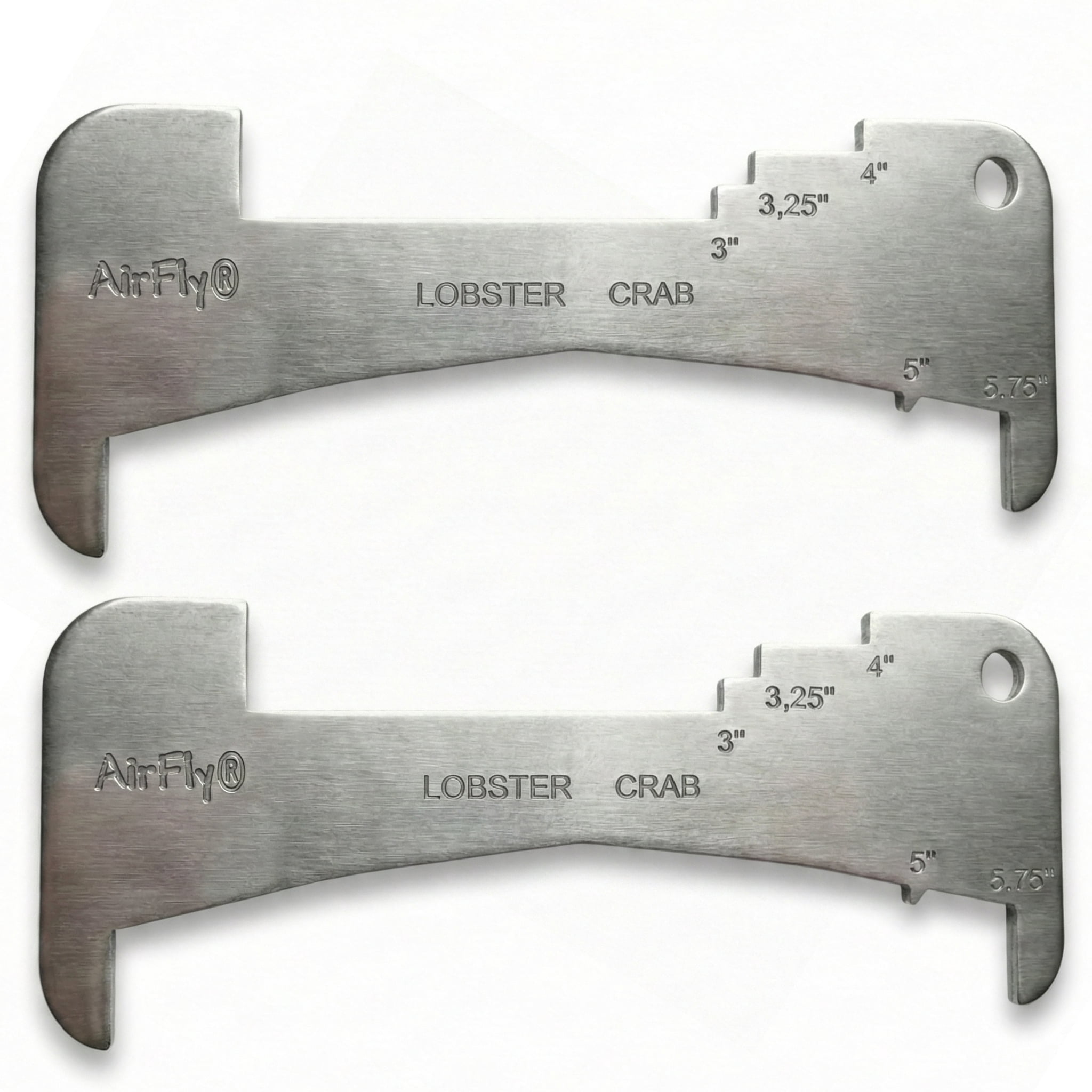 Crab Ruler AirFly Aluminum Crab & Lobster Gauge – All-in-One Measuring Tool for ...