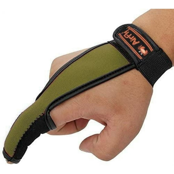 AirFly Anti-Slip Glove for Surf Fishing, Casting Glove with Finger Protection, Unisex Ambidextrous with Adjustable Elastic Band for Outdoor Fishing and Crabbing. Designed in USA