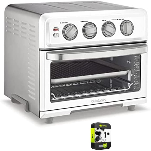 AirFryer Toaster Oven with Grill White Bundle with 1 YR CPS Enhanced Protection Pack