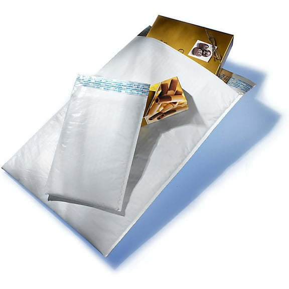 AirJacket Lightweight Water and Tear Resistant Poly Bubble Mailers, Size #3, 8.5" x 14.5" - 100 Count